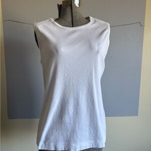White Sleeveless Top